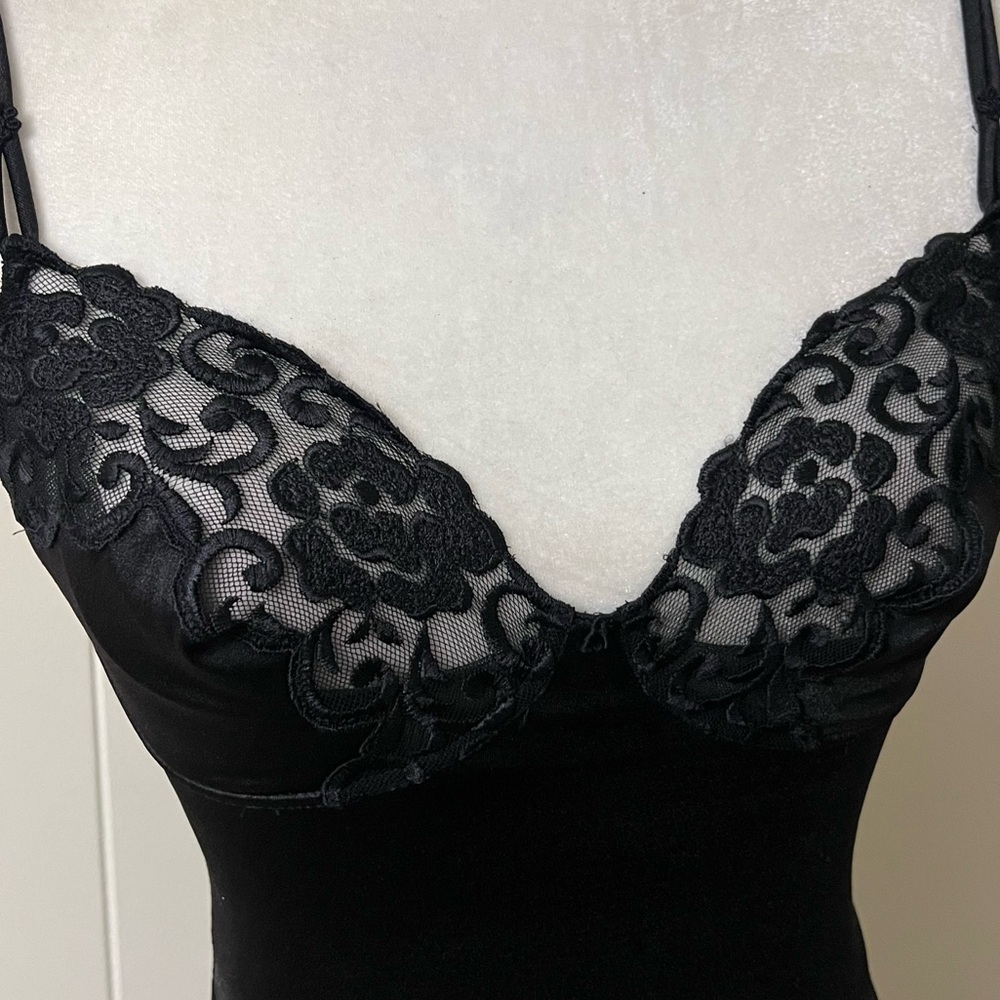 La Perla Malizia Italy vintage luxurious bodysuit black lace feminine sexy NWT - Picture 7 of 14